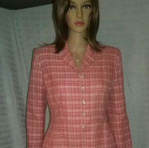 Suit/ pink tweed Le Suit Petites jacket